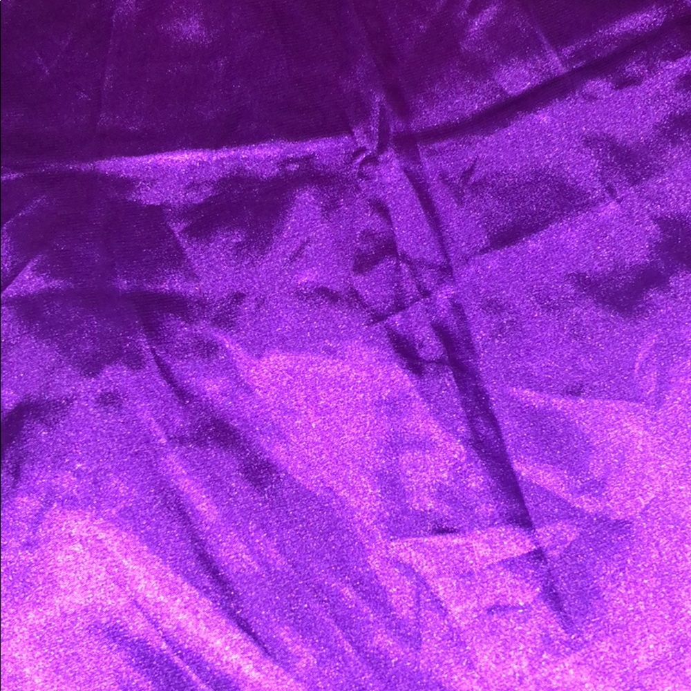 A satin/silky purple scarf